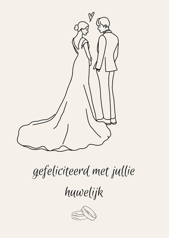 kaart huwelijk